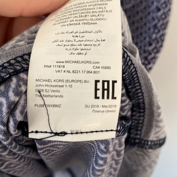 Michael Michael Kors True Blue Flutter Short Sleeve Dress Size P / XS - Picture 6 of 7